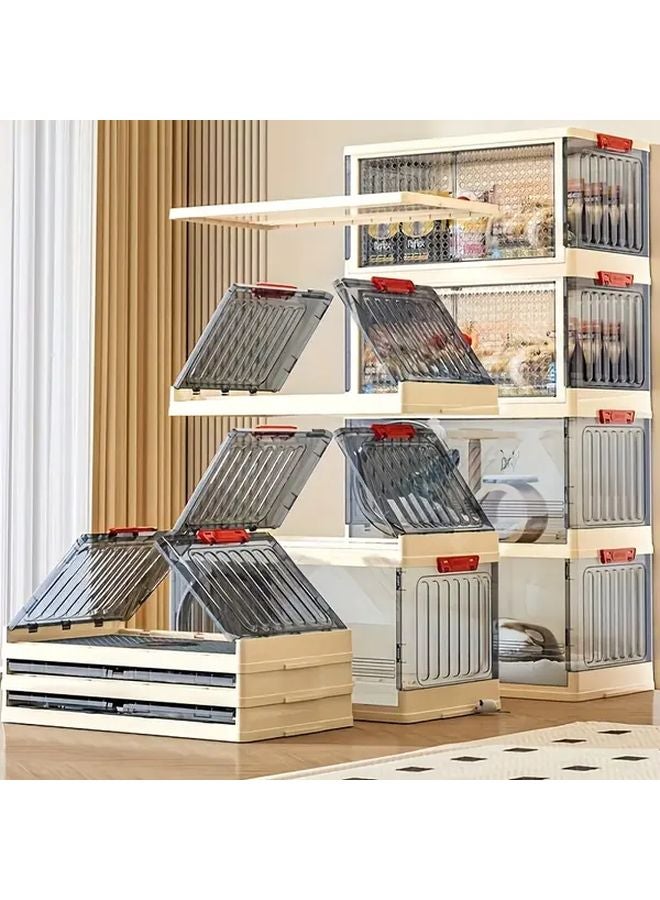 2 Layer Heavy Duty Foldable Pet Cage Cat Dog House With Storage Cabinet Ladder - Image 3
